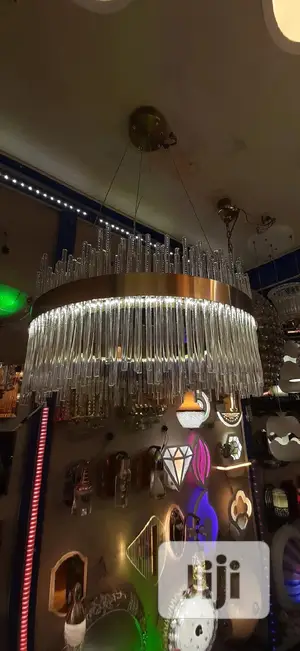 Led Glass Stick Chandelier