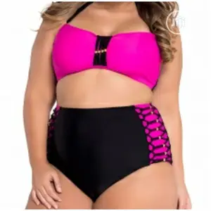 Emfed Bandeau High Waist Bikini Swimsuit