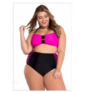 Emfed Bandeau High Waist Bikini Swimsuit