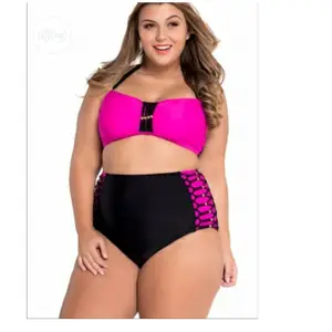 Bikini Emfed Bandeau High Waist Swimsuit