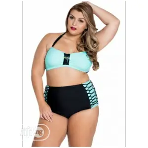 Classic Green High Waist Bikini Swimsuit