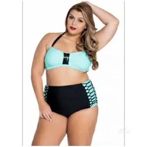 Green High Waist Bikini Swimsuit