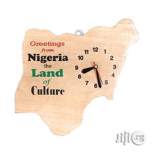 Map of Nigeria Wall Clock Artwork - Handmade (Black Friday)