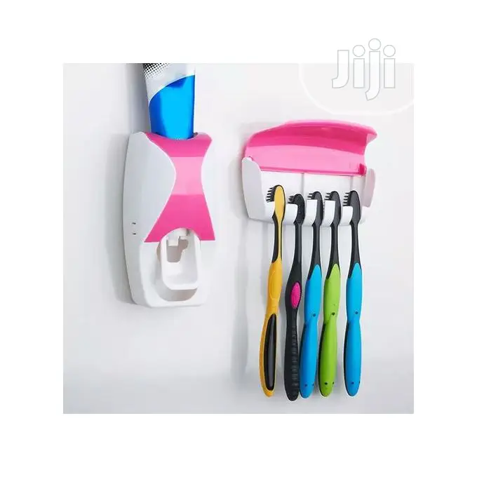 Automatic Toothpaste Dispenser and Toothbrush Holder