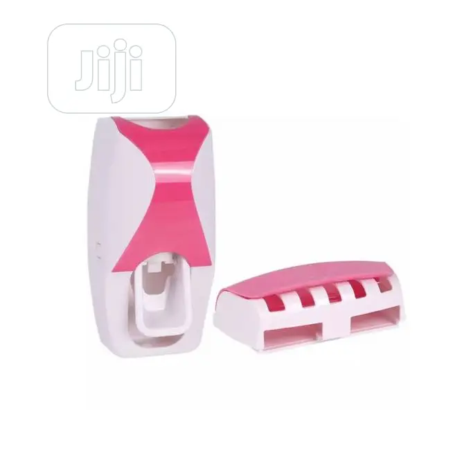 Automatic Toothpaste Dispenser and Toothbrush Holder