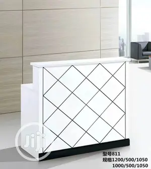 1.2 Meters White Office Reception Table