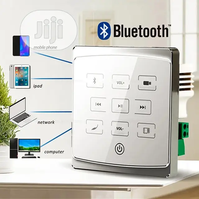 Smart Bluetooth FM USB Wall Amplifier for Ceiling Speakers