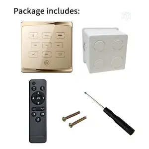 Bluetooth Wall Amplifier With Remote for Ceiling Speakers