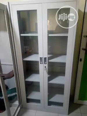 Metal And Glass Filing Cabinet