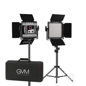 GVM Bi-Color Led Studio Video 2-Panel Light Kit
