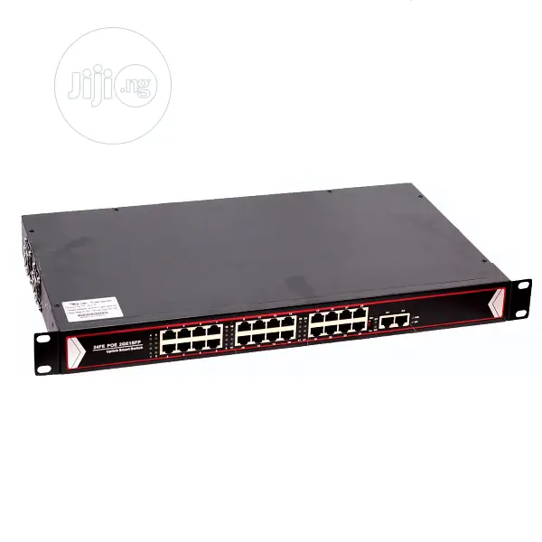 24port Fast Ethernet + 2 Gigabit Uplink Poe Switch