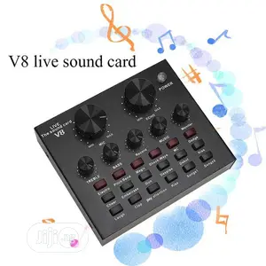 USB V8 External Live Show Quality Sound Card