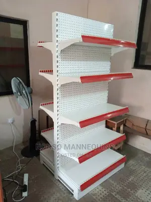 Double Sided Gondola Shelves Display Stand