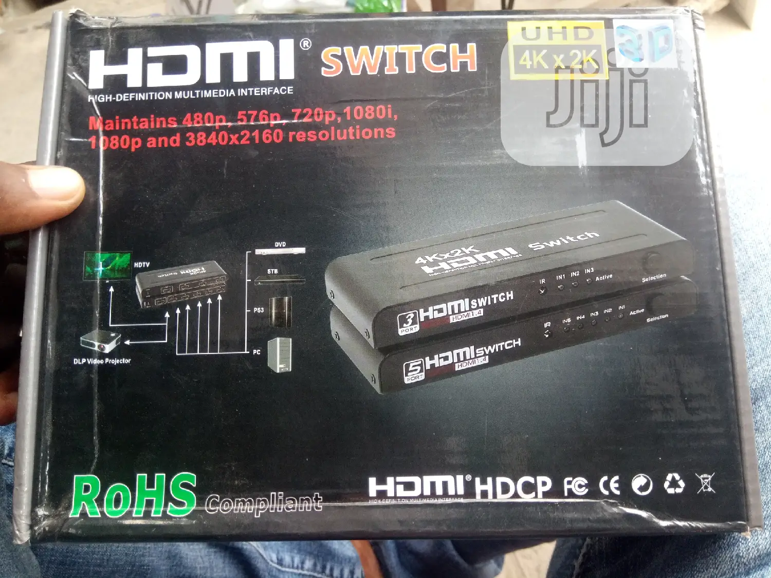 1×5 Hdmi Switch With Remote