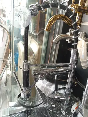Stainless England Spring Double Mixer Tap