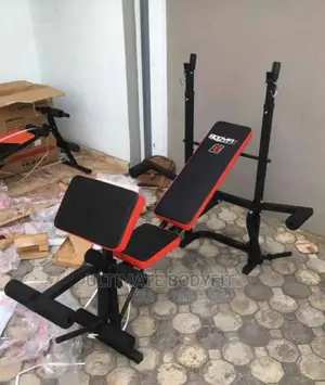 Brand New Weight Bench Press With 50kg Box Plates Exercise