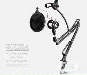 Condenser Microphone Bracket With Phone Holder and Op Filter