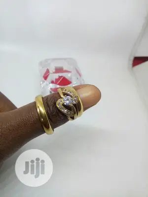 Rose Indiana Couples Set of Wedding Ring 0011 - Gold