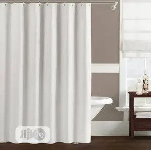 Plain White Shower Curtain