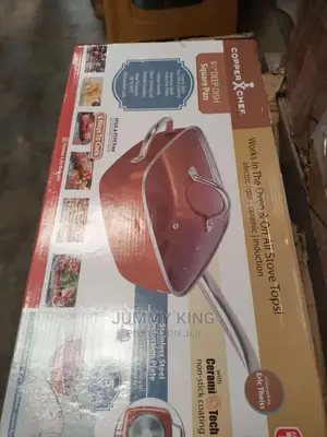 Copper Deep Square Non Stick Pan
