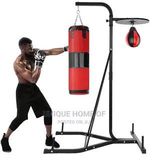 American Fitness Luxury Boxing Stand Features the Heavy Bag