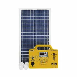 Portable Lighting Energy Kit + Solar Panel - 100W Inverter