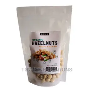 Organic Roasted Blanched Whole Hazelnuts - 100g