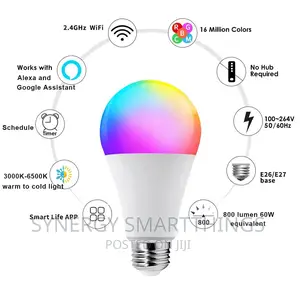 Smart 9w Bulb Compatible With Alexa and Google Home