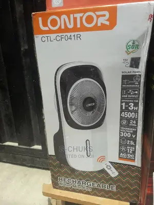 Lontor Rechargeable Air Cooling Fan