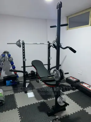 New Standard Weight Bench With 50kg Dumbbell And Barbell