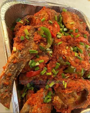 Mouth Watering Peppered Croaker Fried Fish