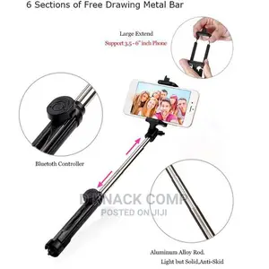 Handheld Cellphone Tripod Extendable Selfie Wireless BT