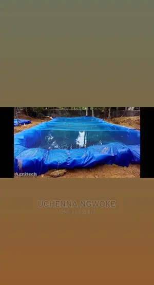 Earthen Over Thick Tarpulin for Fish Pond