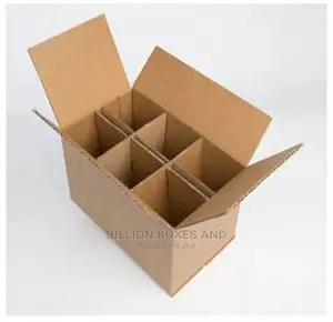 Strong Corrugated Carton Box With 6 Partitions