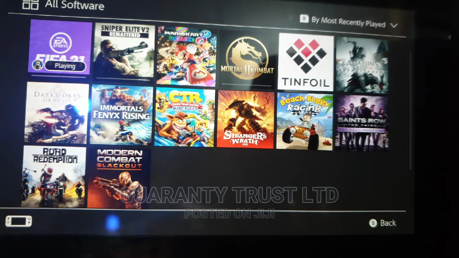 Nintendo Switch + 12- 13 Games Inside