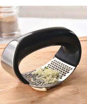 Garlic Press Rocker Stainless Garlic Crusher Chopper