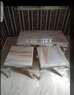 Marble Center Table With Stool