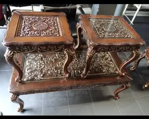 Antique Royal Center Tables/ Stools
