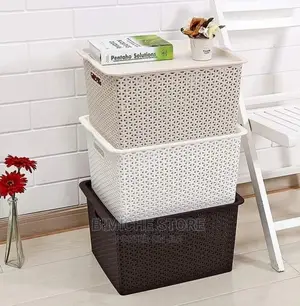Storage Basket With Lid(1piece)
