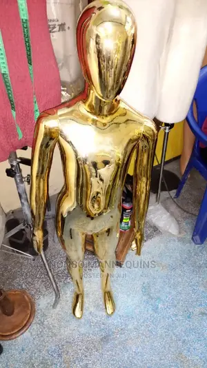 Unisex Gold Chrome Kids Big Mannequin
