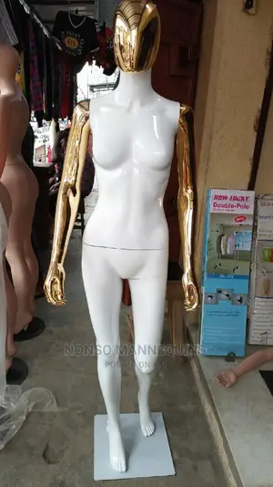 Gold And White Female Display Mannequins