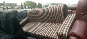 Luxury 7 Seater Living Room Fabric Royal Chair