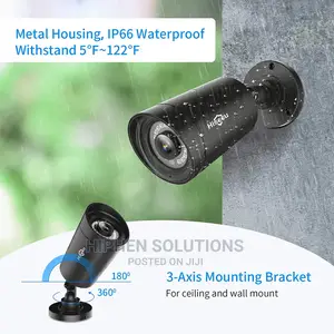 Waterproof 2-Way Audio Night Vision Camera System