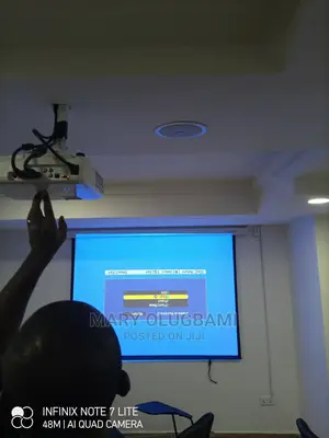 Sharp Epson Projector and Screen