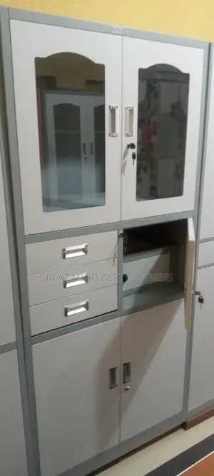 Half Glass Half Metal Shelves With Save