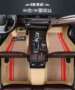 Luxurious Snowy Cream Genuine Leather All Round Floor Mats Available.