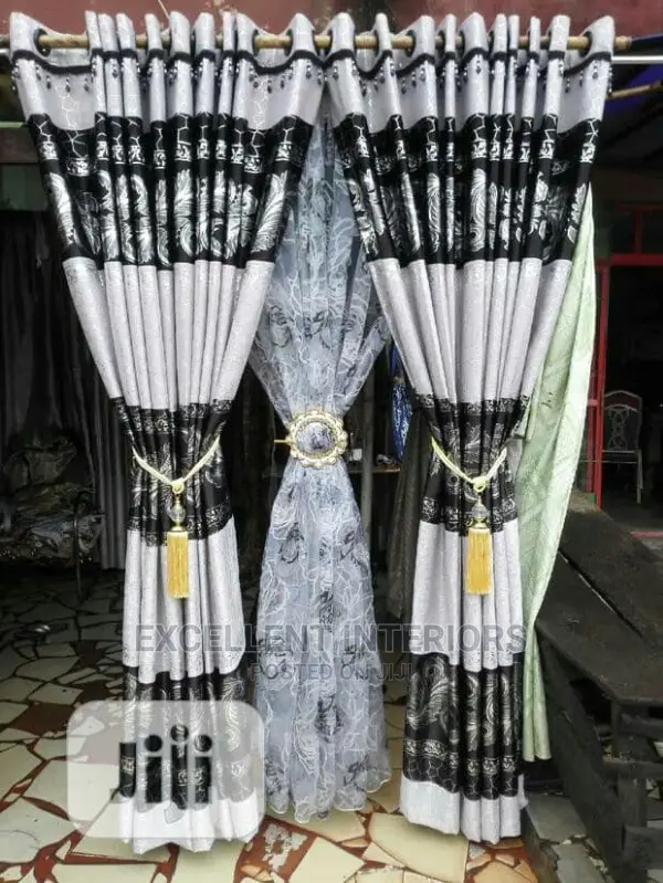 Quality 3border Satin Curtains