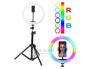 14 Inches RGB Ringlight, Remote, Phone Holder, Tripod Stand