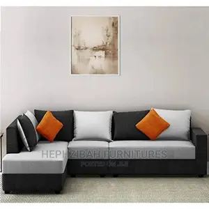 L Shaped Sofa With Multiple Pillows