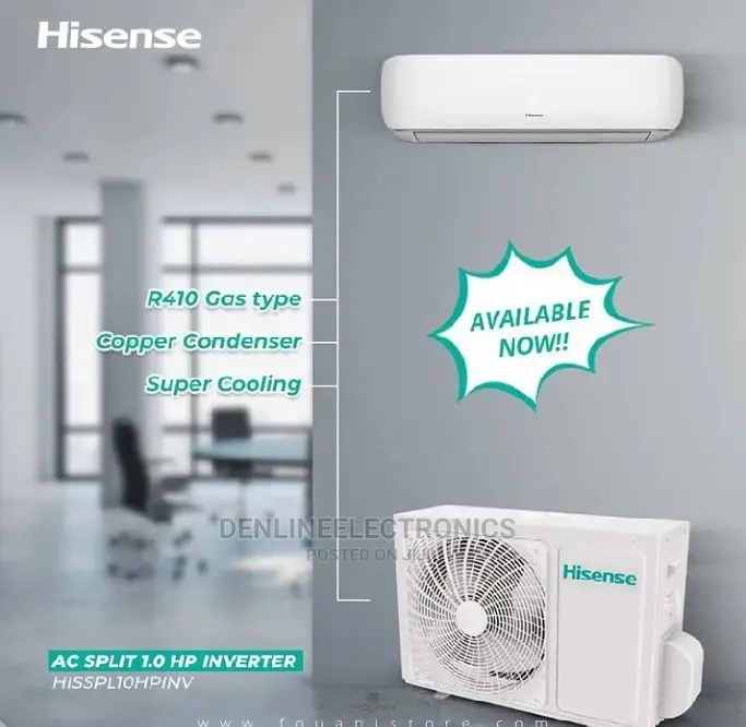Brand New Hisense 1hp Copper Split Basic Ac